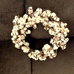 Kirkland’s Cotton Wreath Rustic/ Farmhouse home Decor
